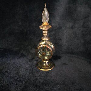 Blown Glass Unique Perfume Bottle with Stopper